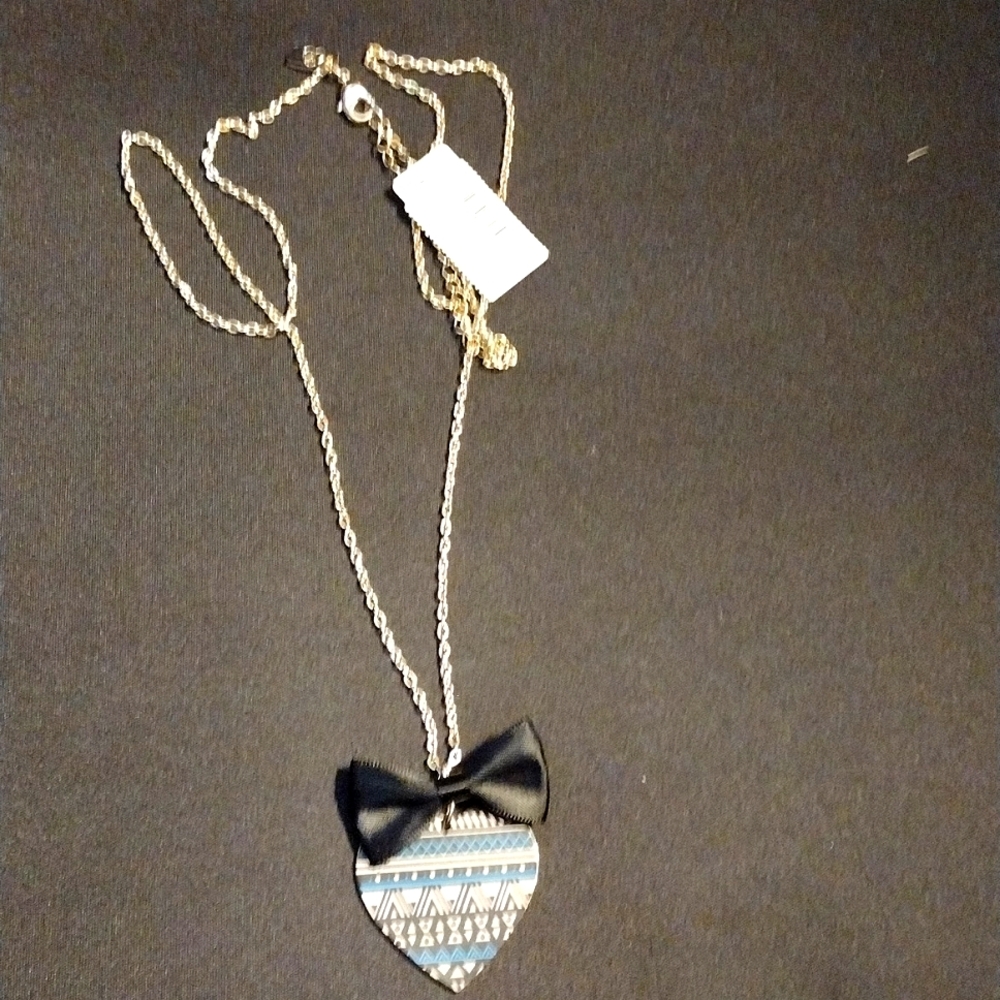 Adorable Bowtie Heart Necklace